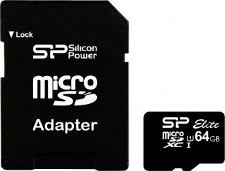 Карта памяти Silicon Power microSDXC 64 GB Class 10 UHS-I Elite + ad (SP064GBSTXBU1V10-SP) Карта памяти Silicon Power microSDXC 64 GB Class 10 UHS-I Elite + ad (SP064GBSTXBU1V10-SP)