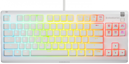 Клавиатура проводная SteelSeries Apex 3 TKL USB UA (SS64819) White 
