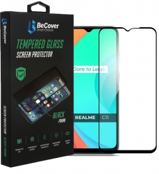Защитное стекло BeCover для Realme C11 2021 (BC_708153) Black Защитное стекло BeCover для Realme C11 2021 (BC_708153) Black