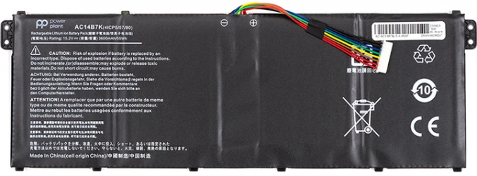 Аккумулятор PowerPlant для Acer Spin 5 SP515-51GN (AC14B7K) 15.2V 3600mAh (NB410699)