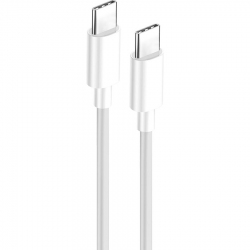 Кабель Colorway Type-C - Type-C (TPE) PD Fast Charging 60 Вт 3А 1 м (CW-CBPDCC055-WT) White