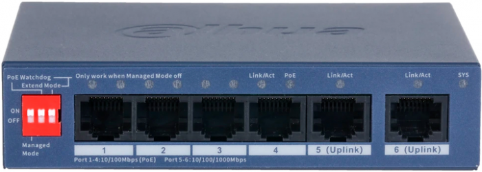 Коммутатор Dahua DH-CS4006-4ET2GT-36 Коммутатор Dahua DH-CS4006-4ET2GT-36