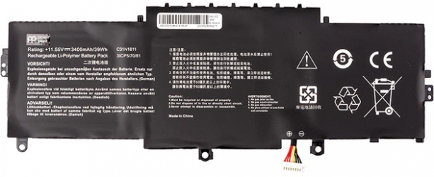 Аккумулятор PowerPlant для Asus ZenBook 14 (C31N1811) 11.55V 3400mAh (NB431991)