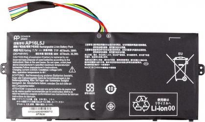 Акумулятор PowerPlant для Acer Switch 3 SW312-31P (AP16L5J) 7.7V 4670mAh (NB410781)
