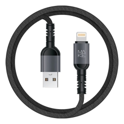 Кабель MAKE USB to Lightning 2.4A 1 м (MCB-LD3GR) Denim Grey Кабель MAKE USB to Lightning 2.4A 1 м (MCB-LD3GR) Denim Grey
