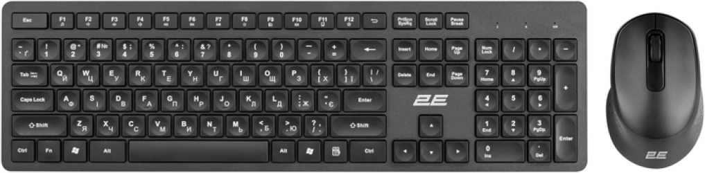 Комплект беспроводной 2Е MK420 WL EN/UK (2E-MK420WB_UA) Black  Комплект беспроводной 2Е MK420 WL EN/UK (2E-MK420WB_UA) Black