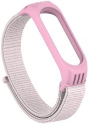 Ремешок TPU Nylon Xiaomi Mi Band 5 Pearl powder