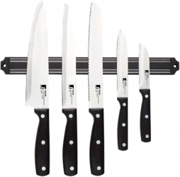 Набор ножей с магнитным держателем MasterPro MasterPro gourmet pepe, 5 пред. (BGMP-4330)