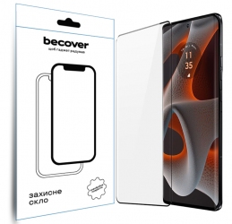 Защитное стекло Becover EDGE для Motorola Edge 50 Pro (712346) Black Защитное стекло Becover EDGE для Motorola Edge 50 Pro (712346) Black