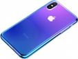 Панель Baseus Glow для Apple iPhone Xs Max (WIAPIPH65-XG03) Gradient Blue - фото  - інтернет-магазин електроніки та побутової техніки TTT