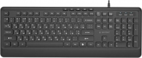 Клавиатура проводная Gembird Slim Multimedia USB (KB-MCH-05-CYRL) Black  - фото  - интернет-магазин электроники и бытовой техники TTT