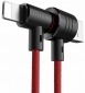 Кабель Baseus T-type Magnet (Side insert) Lightning (CALTX-A01) Black/Red - фото  - інтернет-магазин електроніки та побутової техніки TTT