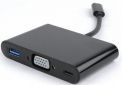 Адаптер Cablexpert USB-C to 3-in-1 charging+VGA+USB3 (A-CM-VGA3in1-01) - фото  - інтернет-магазин електроніки та побутової техніки TTT