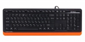 Клавиатура проводная A4Tech Fstyler FKS10 Orange - фото  - интернет-магазин электроники и бытовой техники TTT