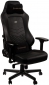 Кресло геймерское NOBLECHAIRS Hero Real Leather (NBL-HRO-RL-BLA) Black - фото  - интернет-магазин электроники и бытовой техники TTT