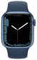 Apple Watch Series 7 GPS 41mm Blue Aluminium Case with (MKN13UL/A) Deep Navy Sport Band - фото  - інтернет-магазин електроніки та побутової техніки TTT