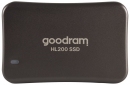 SSD Goodram HL200 256GB USB 3.2 Type-C TLC Black (SSDPR-HL200-256) External - фото  - интернет-магазин электроники и бытовой техники TTT