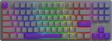 Клавиатура проводная HATOR Rockfall 2 Autograph Edition Mecha TKL Aurum Choco USB (HTK-526) Titanium  - фото  - интернет-магазин электроники и бытовой техники TTT