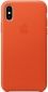 Панель Leather Case Iphone X Orange - фото  - интернет-магазин электроники и бытовой техники TTT