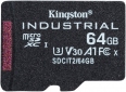 Карта пам'яті Kingston microSDXC 64GB Industrial Class 10 UHS-I V30 A1 (SDCIT2/64GBSP) - фото  - інтернет-магазин електроніки та побутової техніки TTT