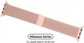 Ремешок Armorstandart Milanese Loop Band для Apple Watch All Series 38-40 mm (ARM55246) Pink - фото  - интернет-магазин электроники и бытовой техники TTT