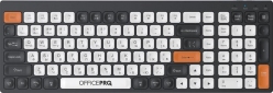 Клавіатура бездротова OfficePro SK985BO Bluetooth/Wireless Black/White - фото  - інтернет-магазин електроніки та побутової техніки TTT