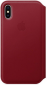 Панель Apple Leather Folio iPhone X Red - фото  - интернет-магазин электроники и бытовой техники TTT