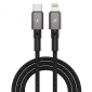 Кабель Grand-X TypeC-Lightning для быстрой зарядки iPhone 20W CL-08B Black - фото  - интернет-магазин электроники и бытовой техники TTT