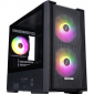 Корпус 1stPlayer AU6-BK-2FA7-14-2FA7R-1FA7 Black - фото  - интернет-магазин электроники и бытовой техники TTT