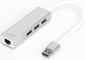 Адаптер Digitus USB 3.0 to Gigabit Ethernet (DA-70250-1) - фото  - интернет-магазин электроники и бытовой техники TTT