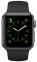 Смарт часы Apple Watch Sport 38mm Space Gray Aluminum с чёрным спортивным ремешком MJ2X2 - фото  - интернет-магазин электроники и бытовой техники TTT