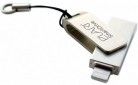 USB флеш-накопитель Elari SmartDrive 128GB (USB/Lightning) Silver (ELSD128GB) - фото  - интернет-магазин электроники и бытовой техники TTT