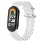Ремешок BeCover Wave Style для Xiaomi Mi Smart Band 8 / 9 / 10 (714362) White - фото  - интернет-магазин электроники и бытовой техники TTT