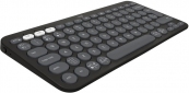Клавіатура бездротова Logitech Pebble Keys 2 K380s Bluetooth UA Tonal (920-011851) Graphite  - фото  - інтернет-магазин електроніки та побутової техніки TTT