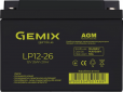 Аккумуляторная батарея Gemix 12V 26Ah AGM (LP12-26) - фото  - интернет-магазин электроники и бытовой техники TTT