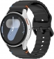 Ремінець BeCover Ribbed Tape для Samsung Galaxy Watch (20mm) 3 41mm/4/5/6/7 40-44mm (712037) Black - фото  - інтернет-магазин електроніки та побутової техніки TTT