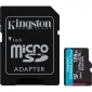 Карта памяти Kingston microSDXC Canvas Go! Plus 128GB UHS-I U3 V30 A2 Class 10 + SD-adapter (SDCG4/128GB) - фото  - интернет-магазин электроники и бытовой техники TTT