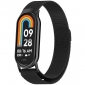 Ремінець BeCover Milanese Style для Xiaomi Mi Smart Band 8 / 9 / 10 (714601) Black - фото  - інтернет-магазин електроніки та побутової техніки TTT