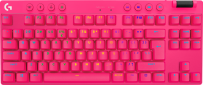 Клавиатура беспроводная Logitech G PRO X TKL Lightspeed Tactile (920-012159) Magenta  - фото  - интернет-магазин электроники и бытовой техники TTT