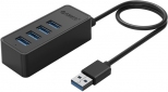 USB-хаб Orico USB 3.0 4 порта (W5P-U3-100-BK-PR) - фото  - интернет-магазин электроники и бытовой техники TTT