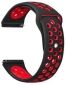 Ремінець BeCover Nike Style для Samsung Galaxy Watch 42mm / Watch Active / Active 2 40/44mm / Watch 3 41mm / Gear S2 Classic / Gear Sport (BC_705695) Black-Red - фото  - інтернет-магазин електроніки та побутової техніки TTT
