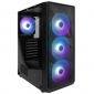 Корпус 1STPLAYER FD3-BK-4F7 Black - фото  - інтернет-магазин електроніки та побутової техніки TTT