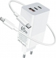 Мережевий зарядний пристрій Gelius Nimble GaN 65W GP-HC051 White + Cable Type-C/Type-C (2099900904738) - фото  - інтернет-магазин електроніки та побутової техніки TTT