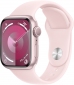 Apple Watch Series 9 GPS 45mm Pink Aluminium Case with Light Pink Sport Band - S/M (MR9G3QP/A) - фото  - интернет-магазин электроники и бытовой техники TTT