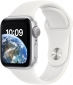 Apple Watch SE (2022) GPS 44mm Silver Aluminium Case with White Sport Band (MNK23UL/A) - фото  - інтернет-магазин електроніки та побутової техніки TTT