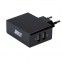 Сетевое зарядное устройство JUST Thunder Dual USB Black - фото  - интернет-магазин электроники и бытовой техники TTT