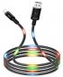 Кабель USB XO NB108 lightning 1m 2.1A Voice control Black - фото  - интернет-магазин электроники и бытовой техники TTT