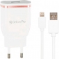 Сетевое зарядное устройство Gelius Pro Exelon QC2.0 GP-HC02 1USB 2.1A з кабелем Apple Lightning (2099900705946) White  - фото  - интернет-магазин электроники и бытовой техники TTT