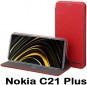 Чехол-книжка BeCover Exclusive для Nokia C21 Plus (707918) Burgundy Red - фото  - интернет-магазин электроники и бытовой техники TTT