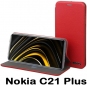 Чохол-книжка BeCover Exclusive для Nokia C21 Plus (707918) Burgundy Red - фото  - інтернет-магазин електроніки та побутової техніки TTT